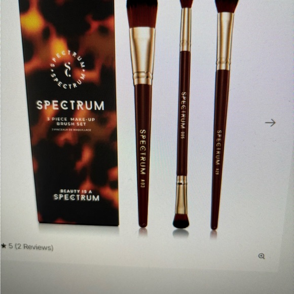 3 Piece Makeup Brush Set - Picture 4 of 5